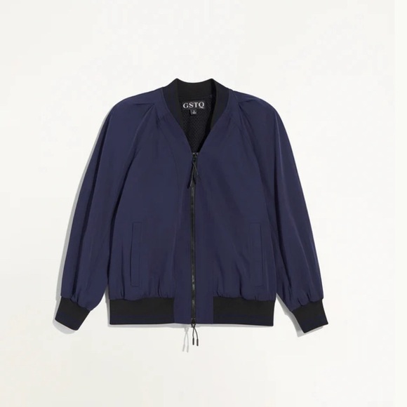 GSTQ Convertible Baseball Jacket Cape  size Medium in Midnight New - Picture 1 of 16